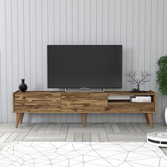 ТВ-блок Asir, 150х30х50 см, темно-коричневый цена и информация | Тумбы под телевизор | pigu.lt