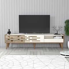 TV staliukas Asir, rudas/smėlio spalvos kaina ir informacija | TV staliukai | pigu.lt