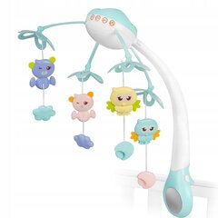 Мобиль в кроватку с проектором, голубой цена и информация | Игрушки для малышей | pigu.lt