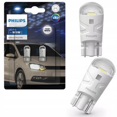 Lemputės automobiliui Philips Ultinon Pro3100 W5W T10 6000K LED цена и информация | Автомобильные лампочки | pigu.lt