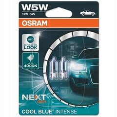 Lemputės automobiliui Osram W5W cool blue intense 2825CBN-02B цена и информация | Автомобильные лампочки | pigu.lt