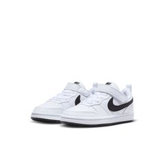 Nike sportiniai batai vaikams Court Borough Low DV5457 104, balti kaina ir informacija | Sportiniai batai vaikams | pigu.lt