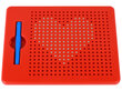 Magnetinė piešimo lenta su kamuoliukais ir šablonais, raudona kaina ir informacija | Lavinamieji žaislai | pigu.lt