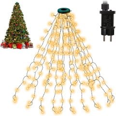 Рождественские светодиодные гирлянды, 1.75 м x 16 нитей цена и информация | Гирлянды | pigu.lt