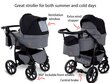 Universalus vežimėlis 3 in 1 GaGaDumi Boston Travel System, pilkas kaina ir informacija | Vežimėliai | pigu.lt