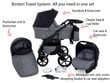 Universalus vežimėlis 3 in 1 GaGaDumi Boston Travel System, black kaina ir informacija | Vežimėliai | pigu.lt