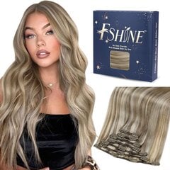 Накладные волосы Fshine, блондин/коричневый цена и информация | Аксессуары для волос | pigu.lt