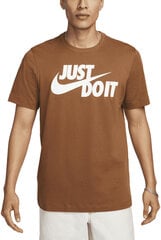 Nike Футболки Nsw Tee Just Do It Swoosh Brown AR5006 281 AR5006 281/S цена и информация | Мужские футболки | pigu.lt