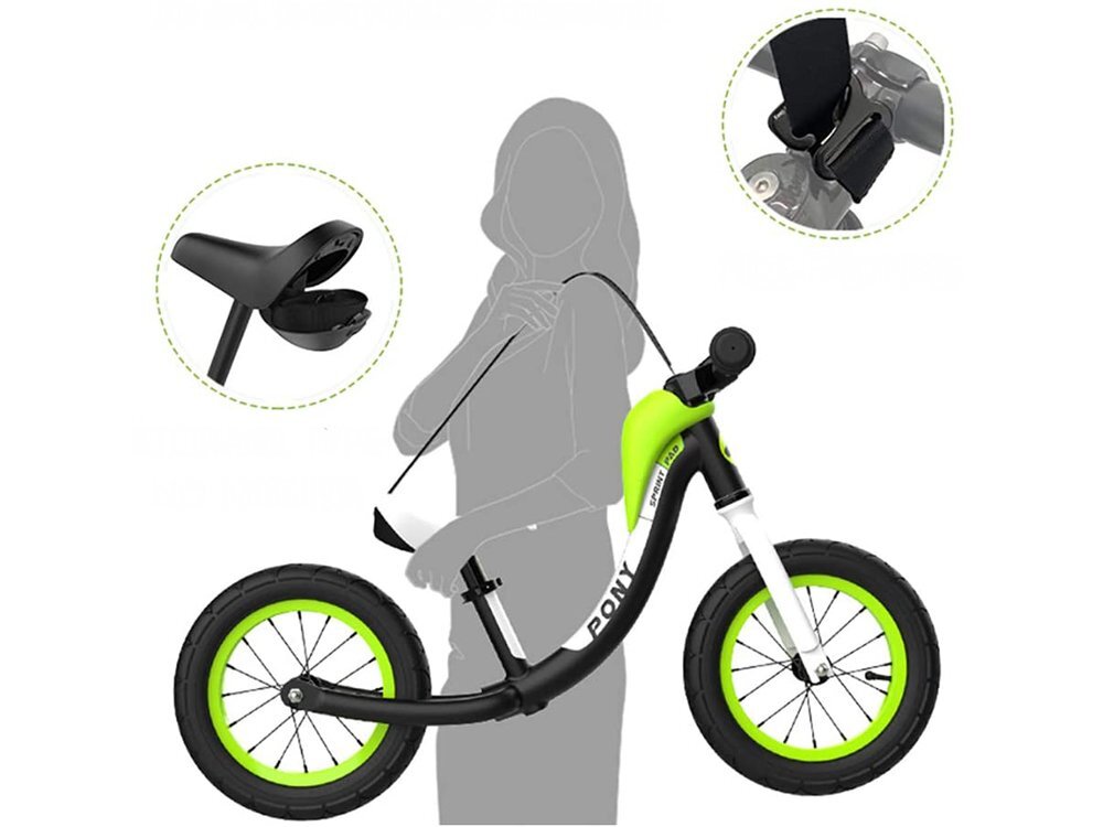 Balansinis dviratukas RoyalBaby Safe 12, žalias kaina ir informacija | Balansiniai dviratukai | pigu.lt