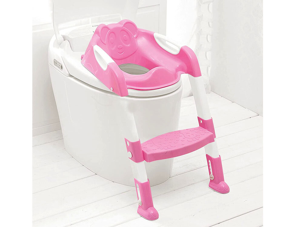 Laipteliai tualetui su klozeto dangčiu, rožiniai kaina ir informacija | Naktipuodžiai | pigu.lt