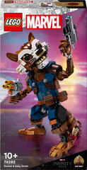 76282 LEGO® Marvel Rocket ir mažylis Groot kaina ir informacija | Konstruktoriai ir kaladėlės | pigu.lt