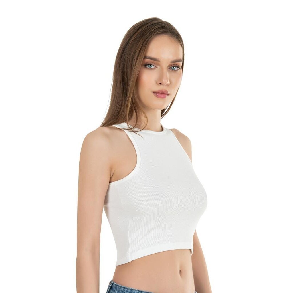 Marškinėliai moterims Ozkan 26814, balti kaina ir informacija | Marškinėliai moterims | pigu.lt