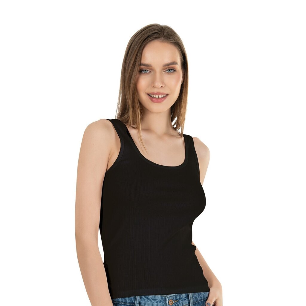 Marškinėliai moterims Ozkan 26815, juodi kaina ir informacija | Marškinėliai moterims | pigu.lt