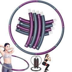 Тренировочный комплект Bravfee Hula Hoop складной цена и информация | Обручи, гимнастические палки | pigu.lt