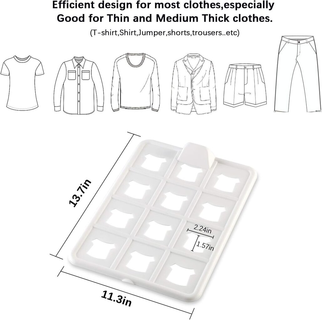 Marškinėlių laikymo spintos pertvara, 10 vnt цена и информация | Pakabos, maišai drabužiams | pigu.lt