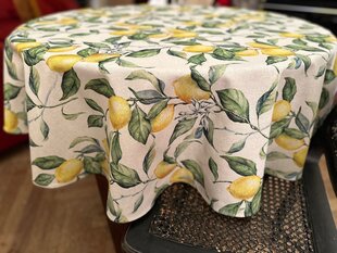 Hortensias Home staltiesė Lemon Linen, 190 cm цена и информация | Скатерти, салфетки | pigu.lt