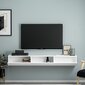TV staliukas Asir 180x26x31,4 cm, baltas kaina ir informacija | TV staliukai | pigu.lt