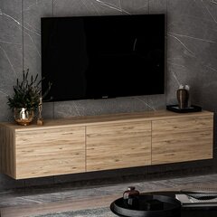 TV staliukas Asir 160x35x32 cm, rudas kaina ir informacija | TV staliukai | pigu.lt