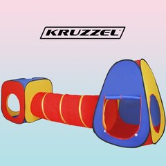 Vaikiška palapinė su tuneliu Kruzzel kaina ir informacija | Vaikų žaidimų nameliai | pigu.lt