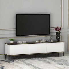 TV staliukas Asir 180x45,2x35 cm, baltas kaina ir informacija | TV staliukai | pigu.lt