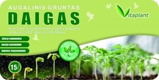 Augalinis gruntas Daigas, 15 L kaina ir informacija | Gruntas, žemė, durpės, kompostas | pigu.lt