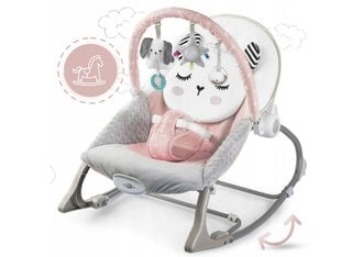 Gultukas-sūpynės su vibracija Ricokids 7324, grey/pink kaina ir informacija | Gultukai ir sūpynės | pigu.lt