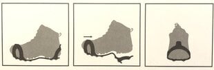 Neslystantys batų apkaustai Mountval, L/XL, juodi kaina ir informacija | Batų apskaustai, antbačiai | pigu.lt