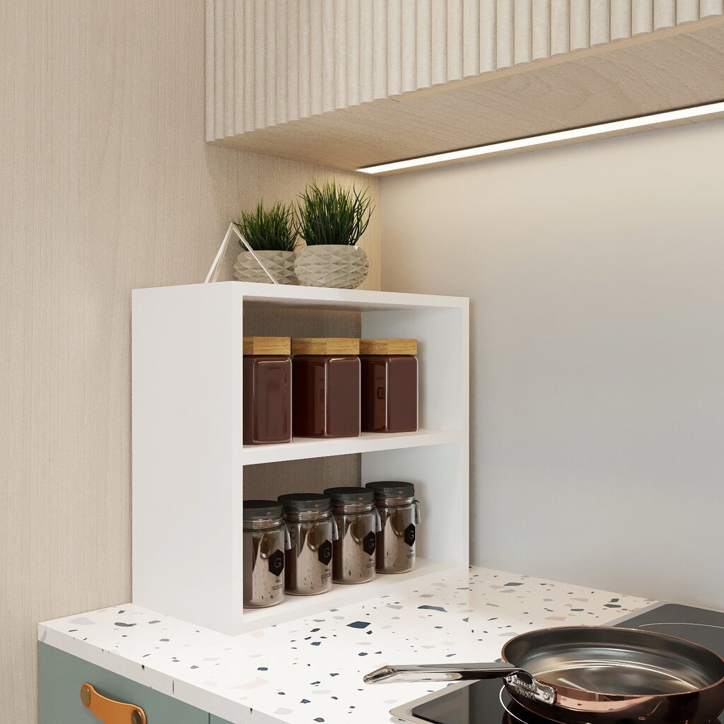 Virtuvės spintelė Asir, 40x40x20 cm, balta kaina ir informacija | Virtuvinės spintelės | pigu.lt