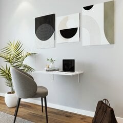 Stalas Asir, 96x40 cm, baltas kaina ir informacija | Kompiuteriniai, rašomieji stalai | pigu.lt