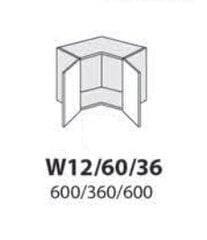 Pakabinama spintelė Carrini W12 60 36, balta kaina ir informacija | Virtuvinės spintelės | pigu.lt