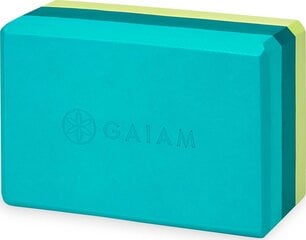 Блок для йоги Gaiam 59181, синий цена и информация | Товары для йоги | pigu.lt