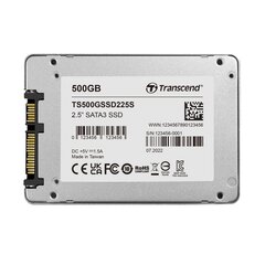 Transcend TS500GSSD225S kaina ir informacija | Vidiniai kietieji diskai (HDD, SSD, Hybrid) | pigu.lt