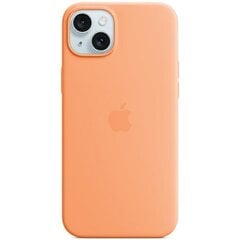 APPLE iPhone 15 Silicone Case with MagSafe - Orange Sorbet цена и информация | Чехлы для телефонов | pigu.lt