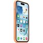 APPLE iPhone 15 Silicone Case with MagSafe - Orange Sorbet kaina ir informacija | Telefono dėklai | pigu.lt