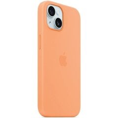 APPLE iPhone 15 Silicone Case with MagSafe - Orange Sorbet kaina ir informacija | Telefono dėklai | pigu.lt