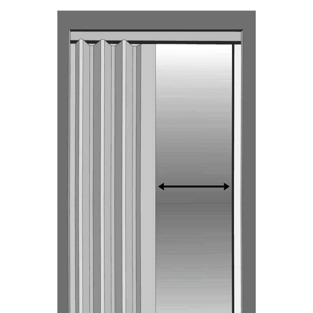 Sulankstomos durys pilkas ąžuolas 90 cm kaina ir informacija | Vidaus durys | pigu.lt