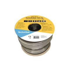 Coaxial cable Technisat CE HD-100 CU RG6 100m biały 76-4984-00 цена и информация | Кабели и провода | pigu.lt