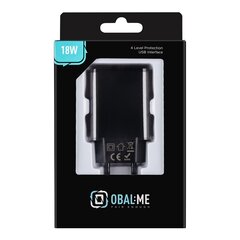 OBAL:ME Wall Charger USB-A 10W + USB-A|Lightning Cable 1m White цена и информация | Зарядные устройства для телефонов | pigu.lt