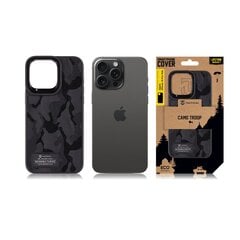 Tactical Camo Troop Cover for Apple iPhone 15 Pro Max Black цена и информация | Чехлы для телефонов | pigu.lt