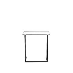 Šoninis stalas Asir, 60x73x40 cm, juodas/rudas kaina ir informacija | Kavos staliukai | pigu.lt