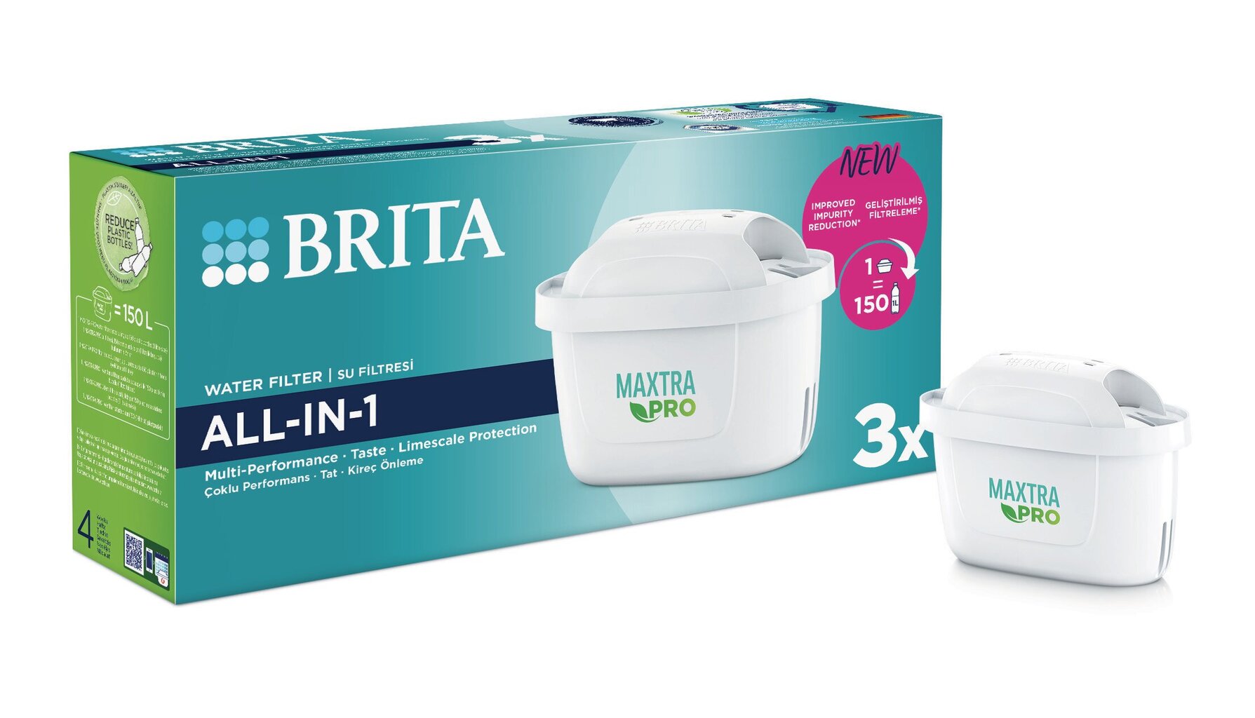 Brita MXpro, 3 vnt. kaina ir informacija | Vandens filtrai | pigu.lt