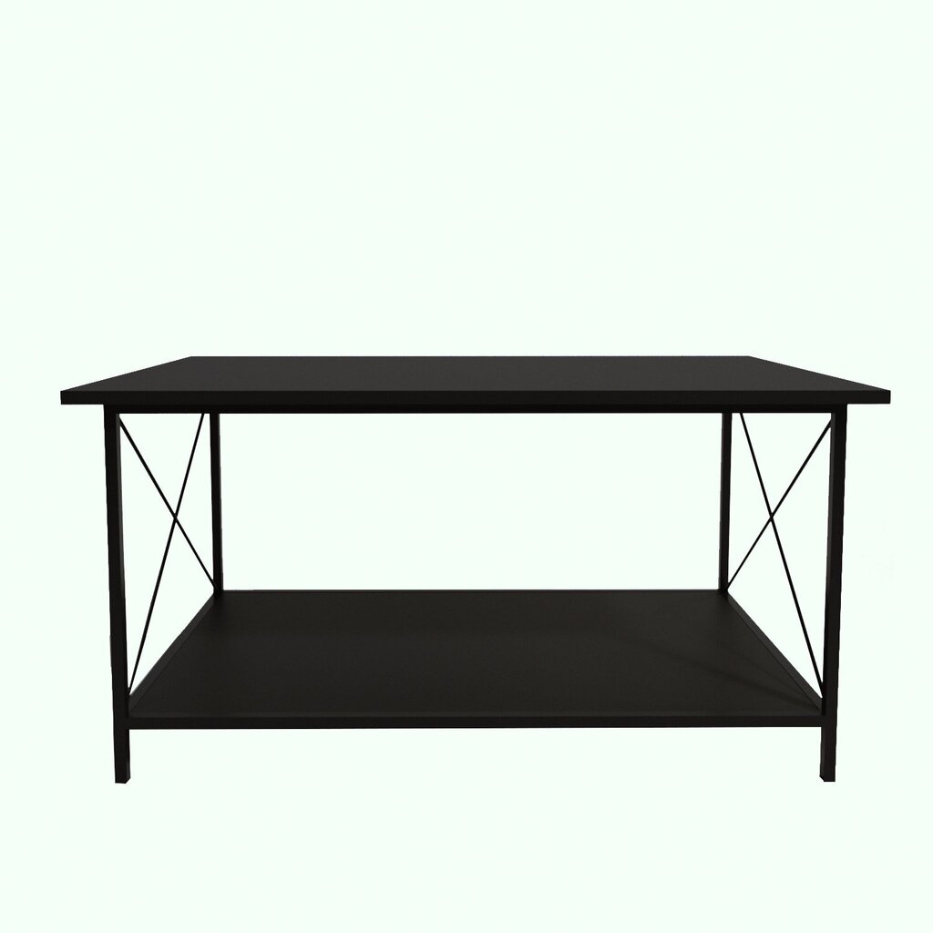 Kavos staliukas Asir, 110x50x50 cm, juodas kaina ir informacija | Kavos staliukai | pigu.lt