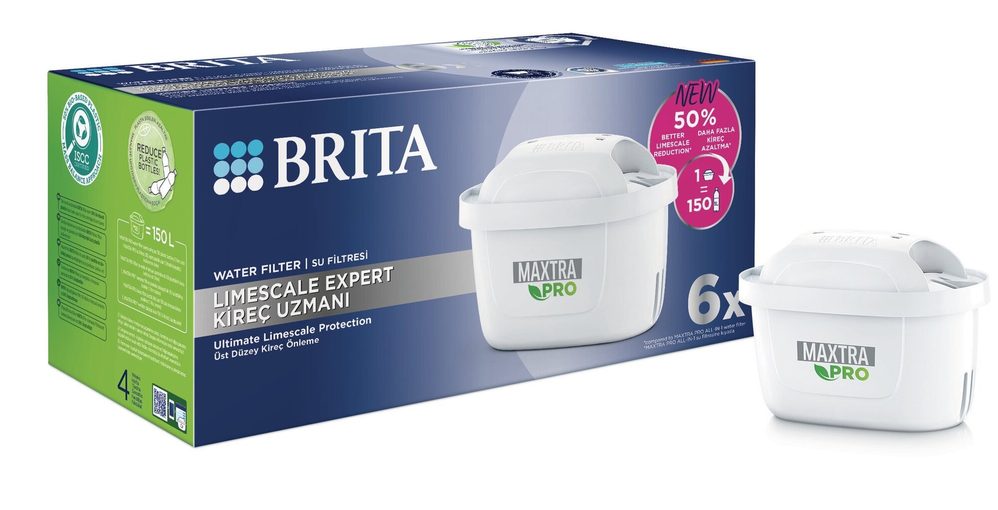 Brita MXpro Limescale Expert, 6 vnt. kaina ir informacija | Vandens filtrai | pigu.lt