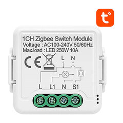 Išmanusis jungiklio modulis ZigBee N-ZWSM01-1 TUYA Avatto 1 vnt kaina ir informacija | Elektros jungikliai, rozetės | pigu.lt