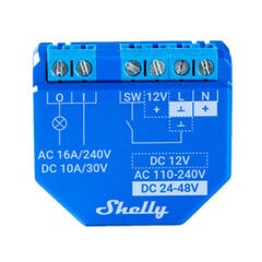 Wi-Fi Smart Switch Shelly, 1 канал, 16А Shelly цена и информация | Выключатели, розетки | pigu.lt