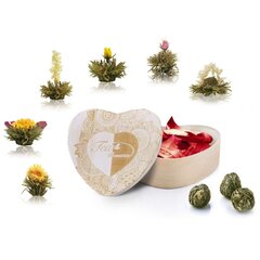 Набор расцветающих чаев в деревянной коробке Белый, 6 шт. цена и информация | Чай | pigu.lt