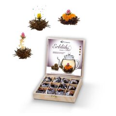 Набор расцветающих чаев Черный, 12 шт. цена и информация | Чай | pigu.lt