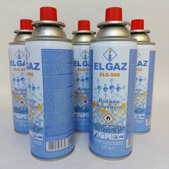 Dujų kasetė EL Gaz ELG-500 kaina ir informacija | Turistinės viryklės, dujų balionai | pigu.lt