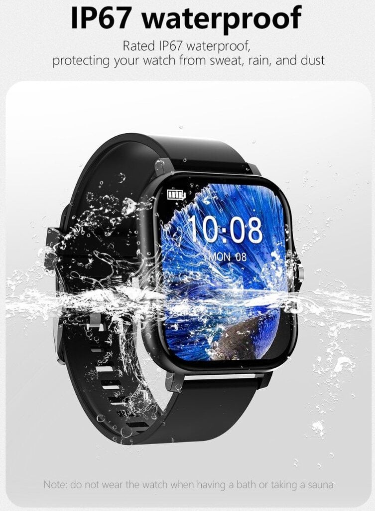Livman Y13 Gold цена и информация | Išmanieji laikrodžiai (smartwatch) | pigu.lt