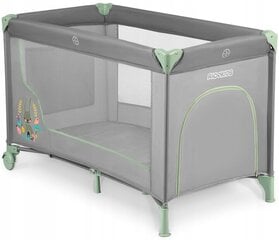 Кроватка для путешествий Ricokids 125 x 65 x 78 см, серая цена и информация | Детские кроватки | pigu.lt